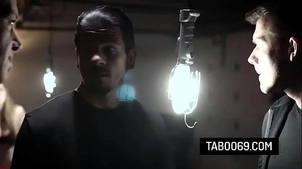 Busty teen slut Lena Paul gets gangbanged